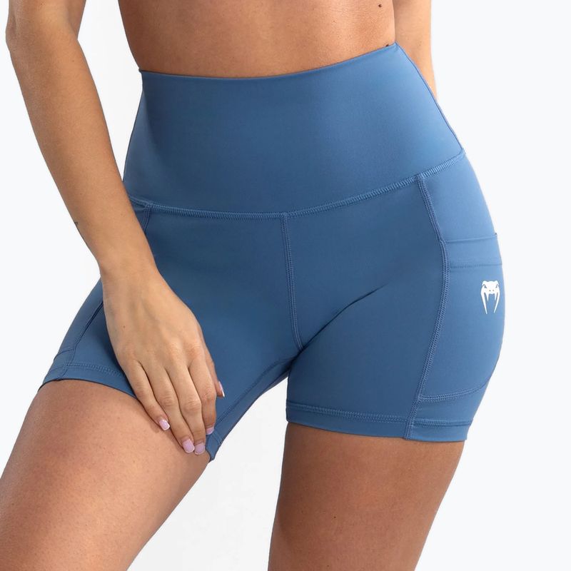 Pantaloncini da ciclismo Venum Essential da donna blu tempesta 5