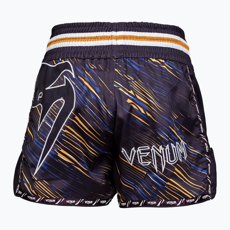 Pantaloncini da allenamento Venum Giant Muay Thai viola scuro 2