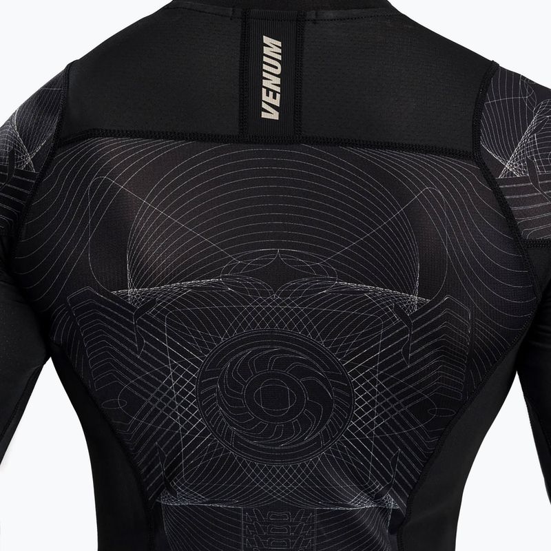 Rashguard Venum G-Fit Air a manica lunga da uomo nero profondo/sabbia del deserto 7
