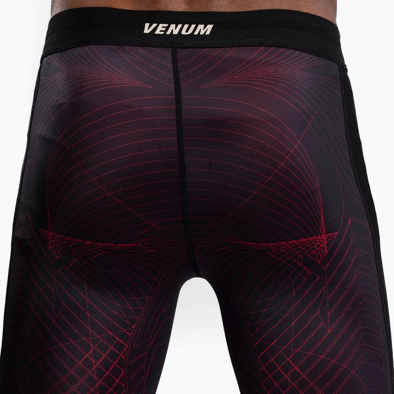 Leggings da allenamento Venum G-Fit Air Spats nero profondo/rosso fuoco da uomo 5