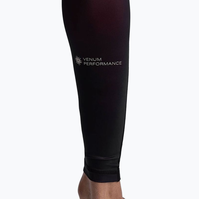 Leggings da allenamento Venum G-Fit Air Spats nero profondo/rosso fuoco da uomo 6