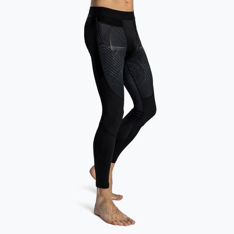 Leggings da allenamento Venum G-Fit Air Spats nero profondo/sabbia del deserto da uomo 5