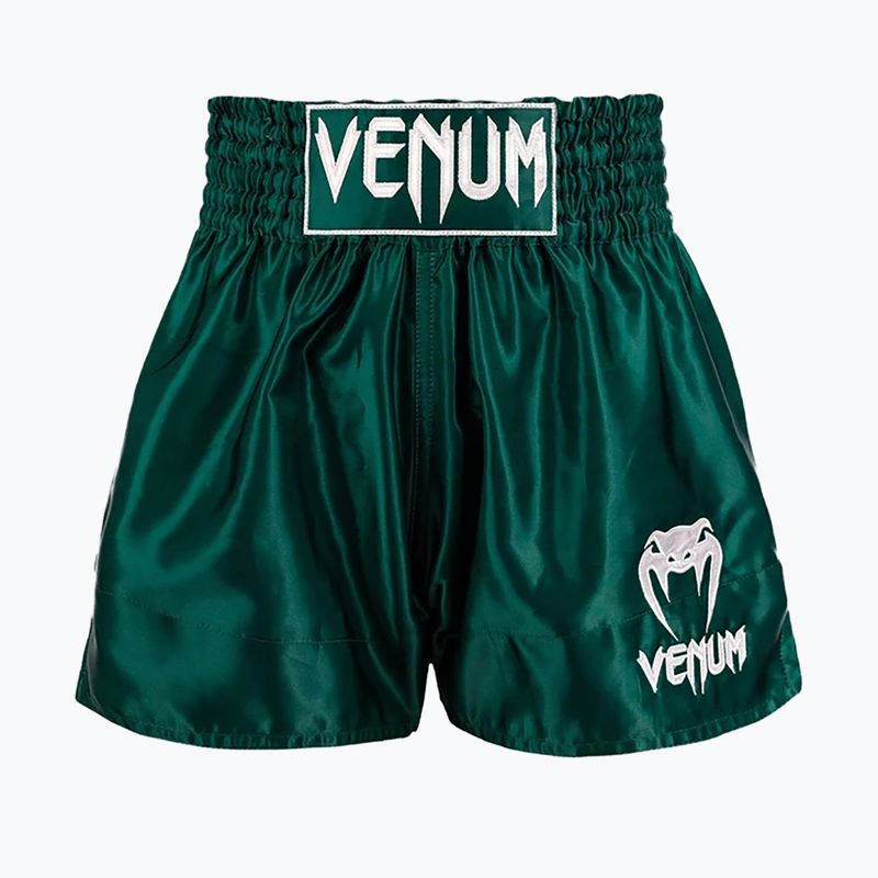 Pantaloncini da allenamento Venum Classic Muay Thai verde bosco profondo da uomo