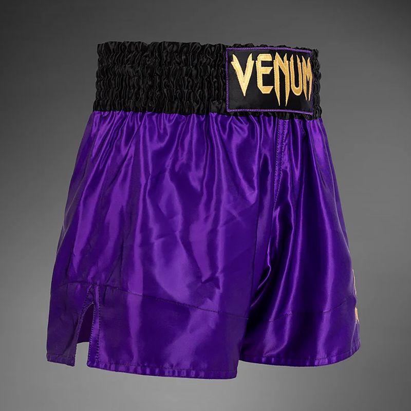 Pantaloncini da allenamento Venum Classic Muay Thai da uomo viola scuro 4
