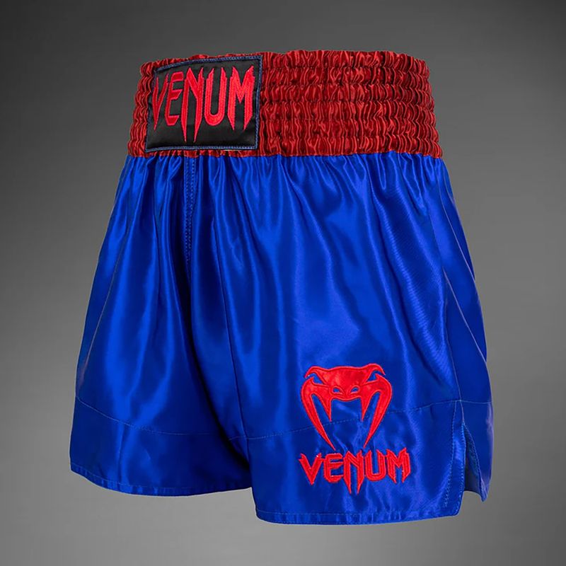 Pantaloncini da allenamento Venum Classic Muay Thai da uomo blu navy/rosso 3