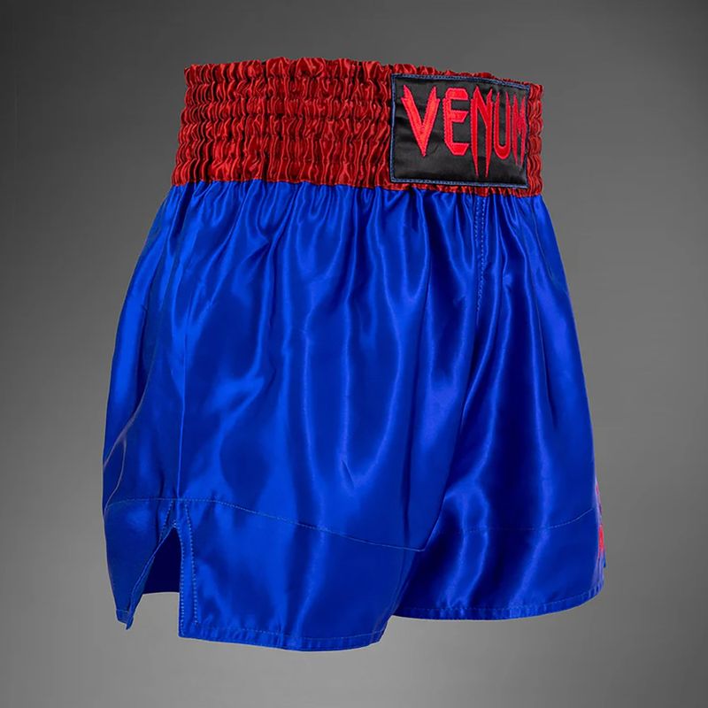 Pantaloncini da allenamento Venum Classic Muay Thai da uomo blu navy/rosso 4