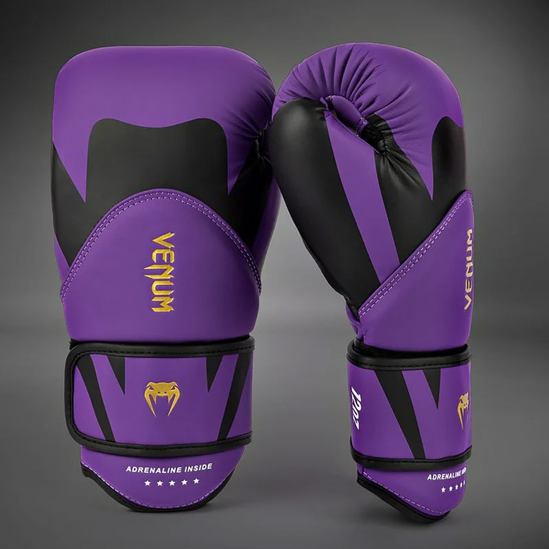 Guantoni da boxe Venum Challenger 4.0 viola scuro 2