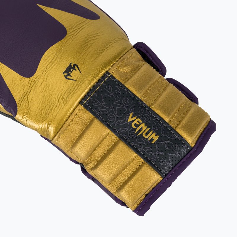 Guantoni da boxe Venum Reverso viola scuro/oro 6