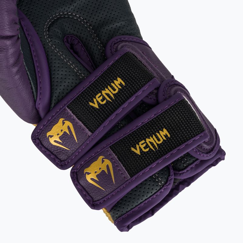 Guantoni da boxe Venum Reverso viola scuro/oro 7