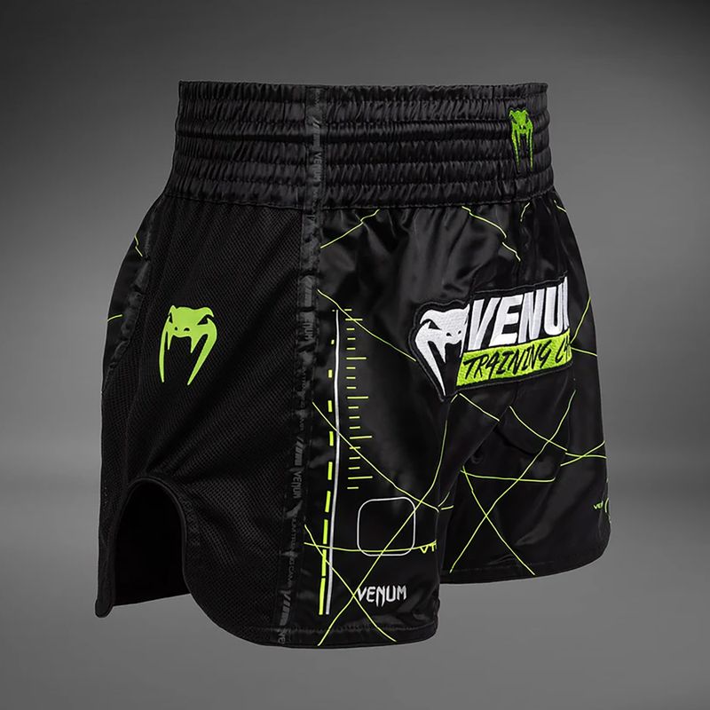 Pantaloncini Venum Training Camp 4.0 da uomo nero/verde 4