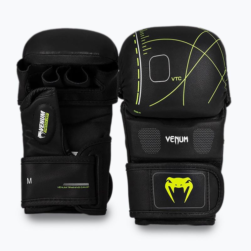Guanti da sparring Venum Training Camp 4.0 nero/verde scuro