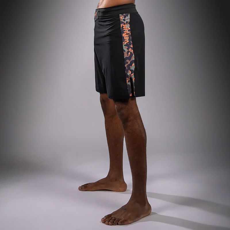 Pantaloncini da allenamento Venum Jungle Ops nero/khaki camo da uomo 4