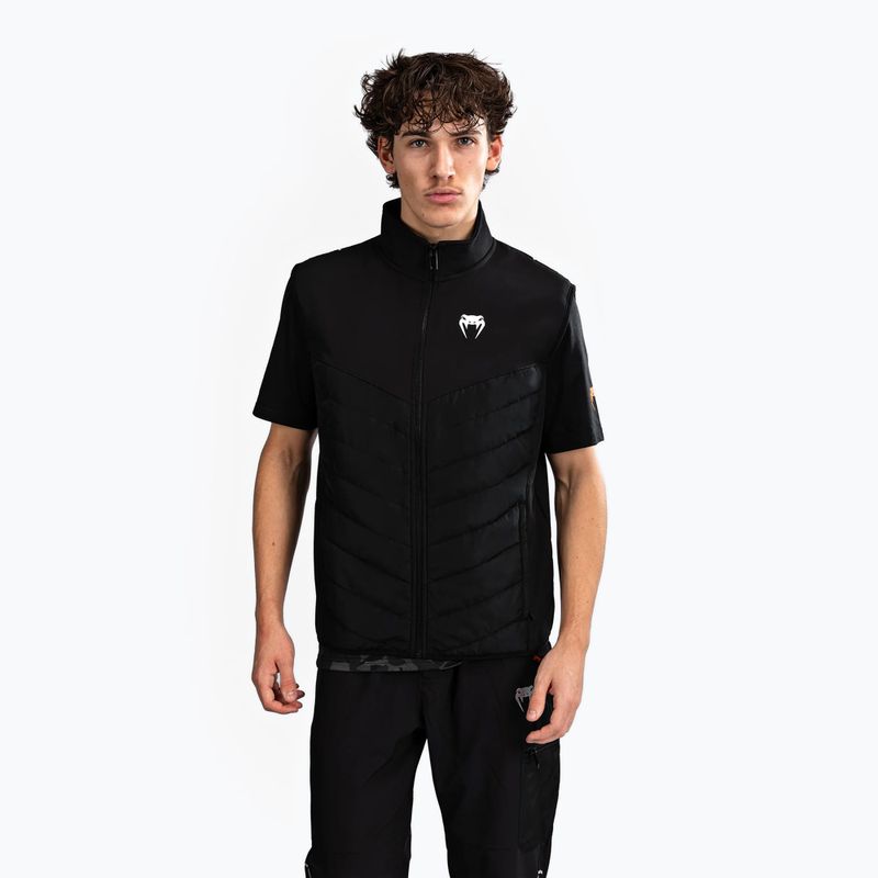 Gilet da uomo Venum Paddock Softshell a maniche corte nero