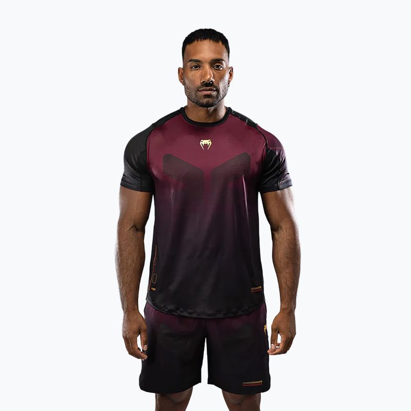 Camicia da allenamento Venum Tactical XT da uomo nero/bordeaux/oro 2
