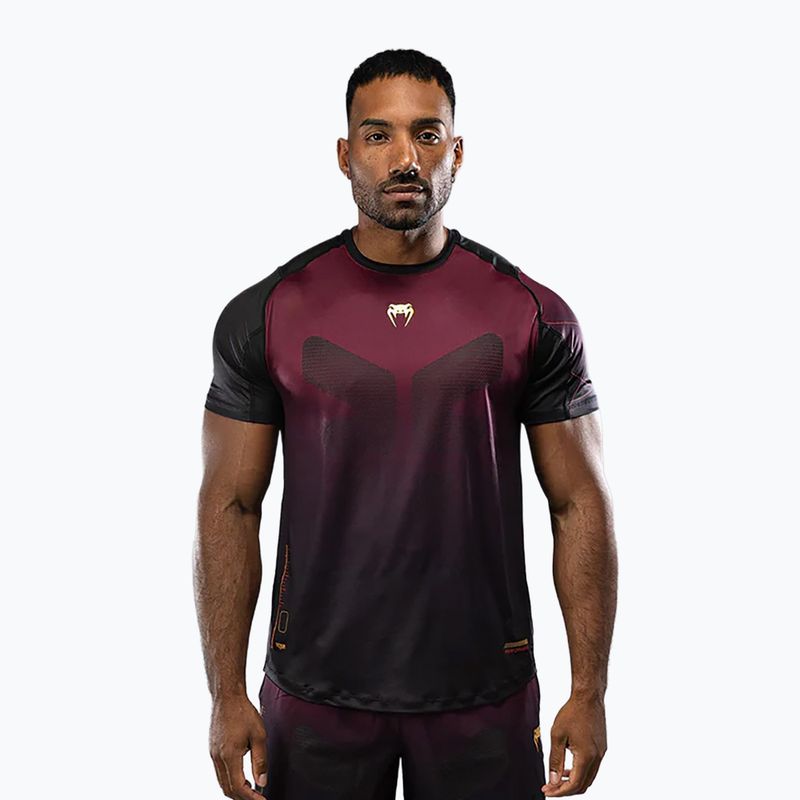 Camicia da allenamento Venum Tactical XT da uomo nero/bordeaux/oro