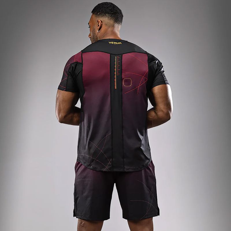 Camicia da allenamento Venum Tactical XT da uomo nero/bordeaux/oro 4