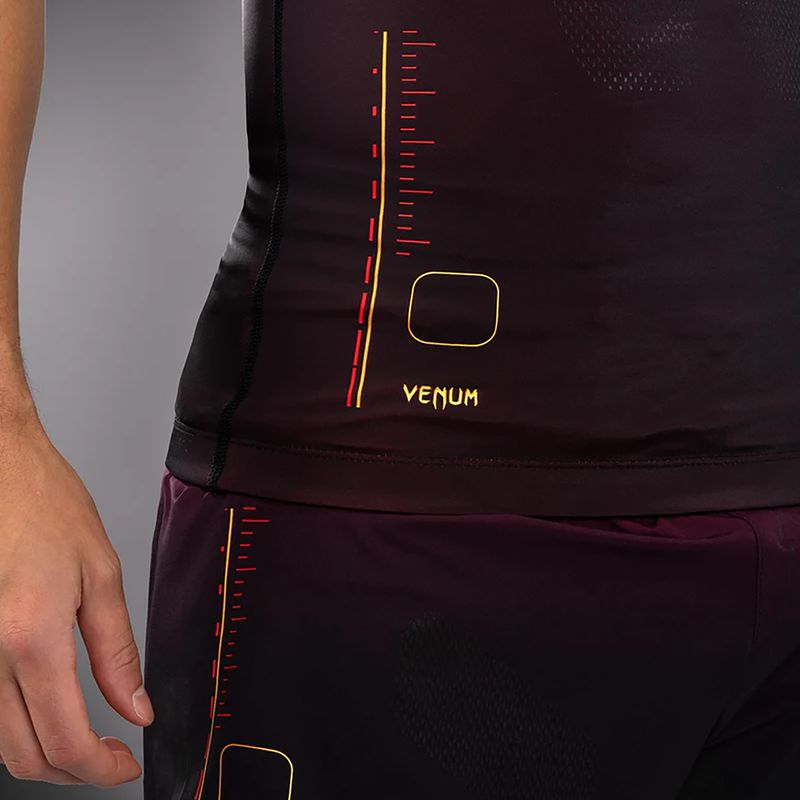 Venum Tactical XT 05522 maglietta da allenamento da uomo Rashguards nero/bordeaux/oro 4