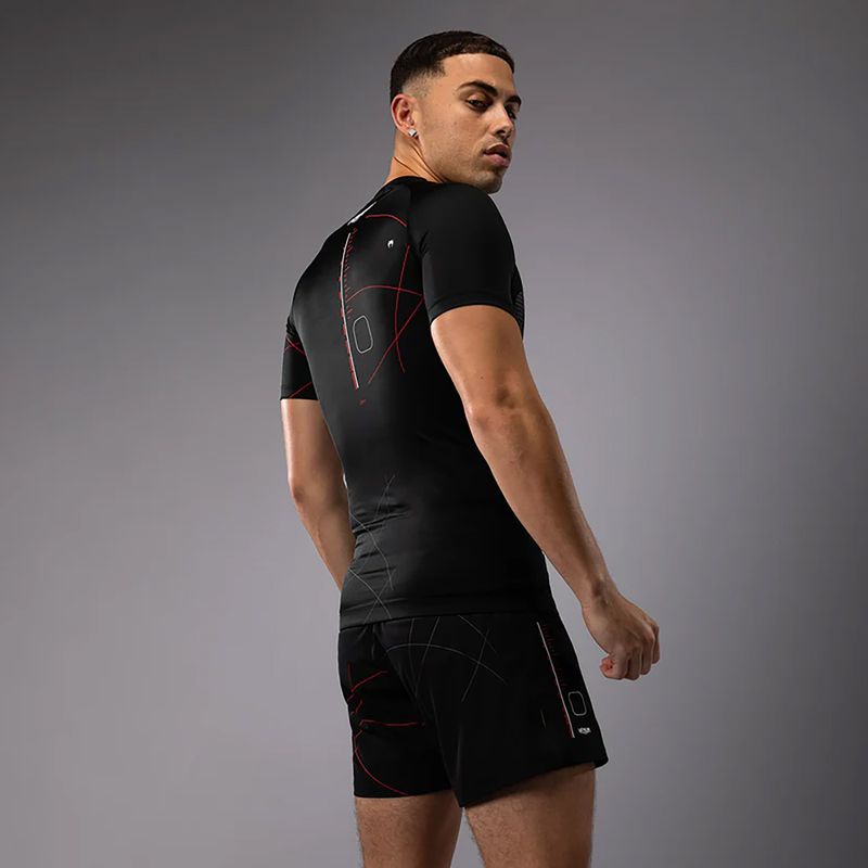 Maglietta da allenamento da uomo Venum Tactical XT Rashguard nero/rosso fuoco 4