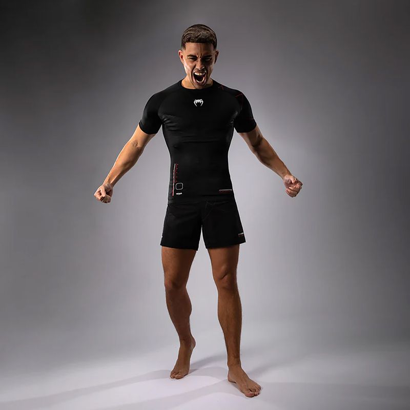 Maglietta da allenamento da uomo Venum Tactical XT Rashguard nero/rosso fuoco 5