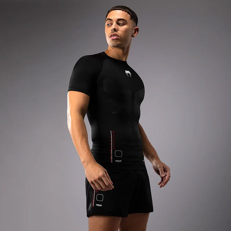Maglietta da allenamento da uomo Venum Tactical XT Rashguard nero/rosso fuoco 7