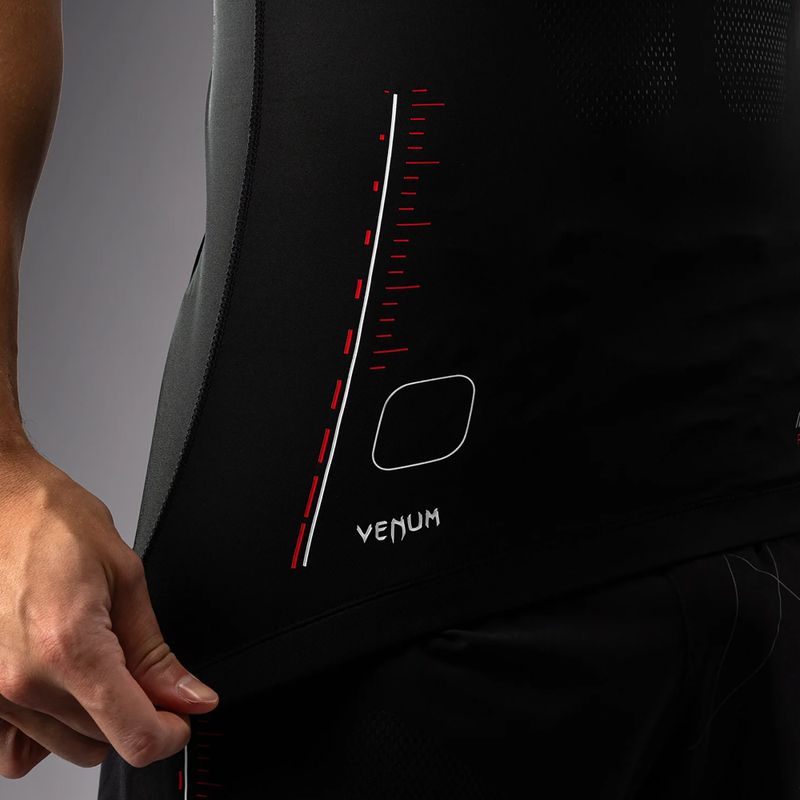 Maglietta da allenamento da uomo Venum Tactical XT Rashguard nero/rosso fuoco 10