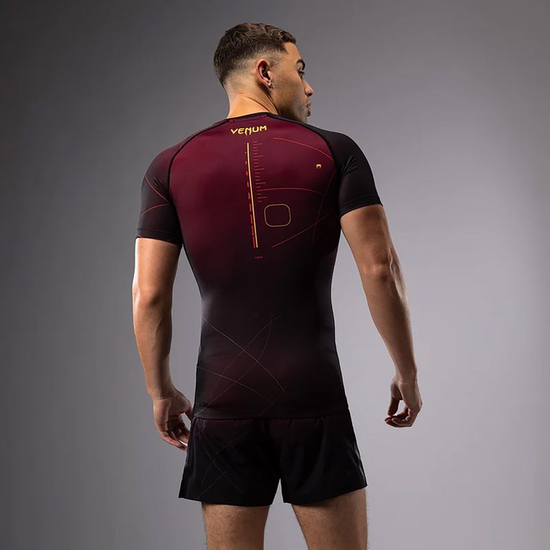 Venum Tactical XT Rashguards maglietta da allenamento da uomo nero/bordeaux/oro 2