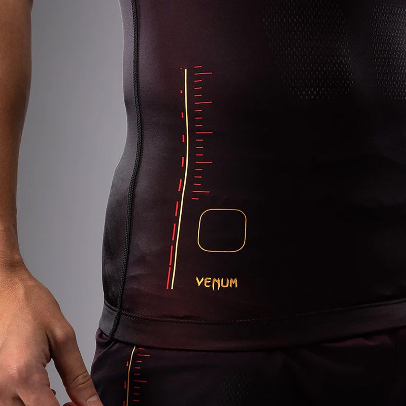 Venum Tactical XT Rashguards maglietta da allenamento da uomo nero/bordeaux/oro 6