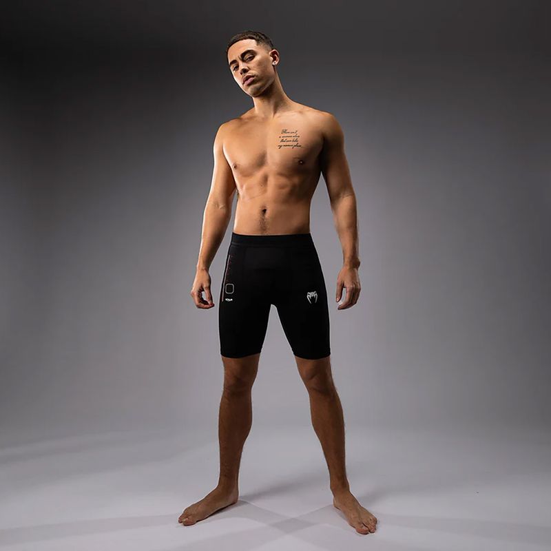 Pantaloncini da allenamento Venum Tactical XT Vale Tudo da uomo nero/rosso fuoco 2