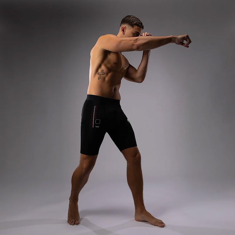 Pantaloncini da allenamento Venum Tactical XT Vale Tudo da uomo nero/rosso fuoco 5