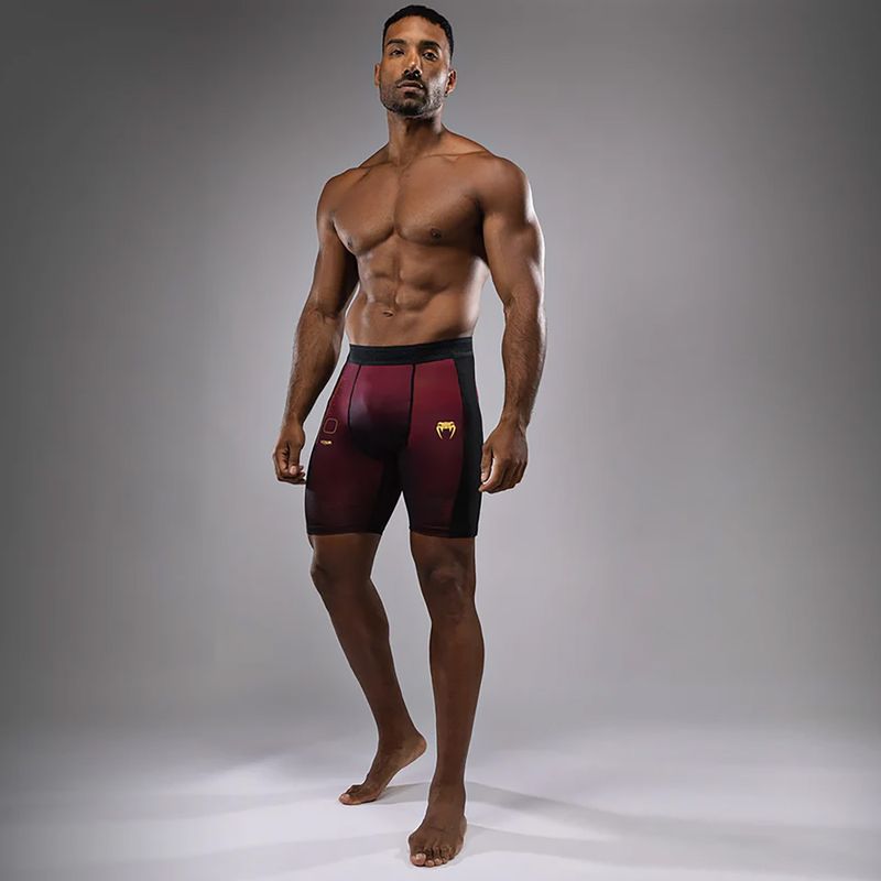 Pantaloncini da allenamento Venum Tactical XT Vale Tudo uomo nero/bordeaux/oro 2