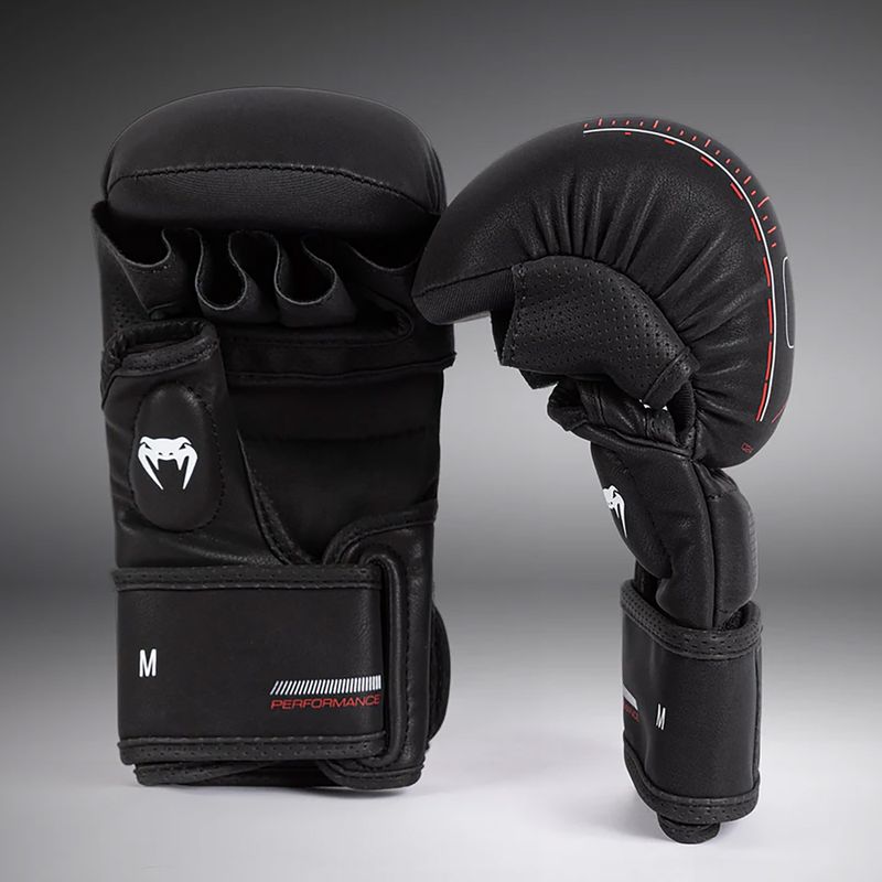 Guanti Venum Tactical XT nero/rosso fuoco da sparring 2