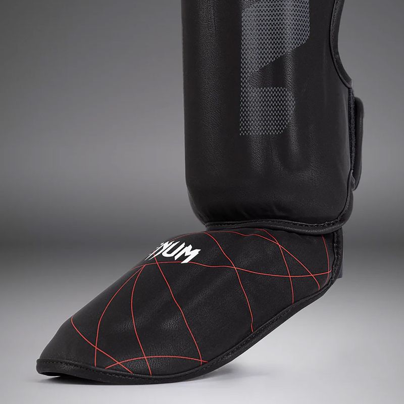 Protezioni tibia e piede da donna Venum Tactical XT Shinguards nero/rosso fuoco 5
