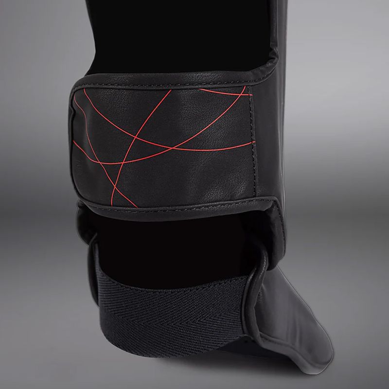 Protezioni tibia e piede da donna Venum Tactical XT Shinguards nero/rosso fuoco 7