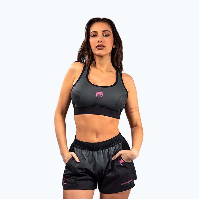 Reggiseno da allenamento Venum Tactical XT nero/grigio tempesta 2