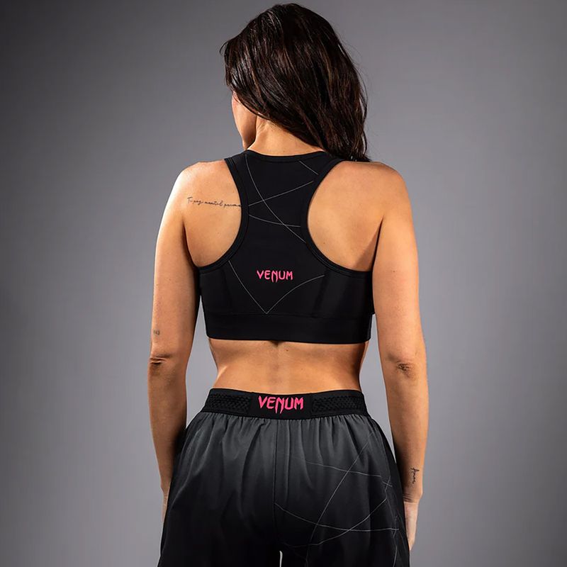 Reggiseno da allenamento Venum Tactical XT nero/grigio tempesta 3