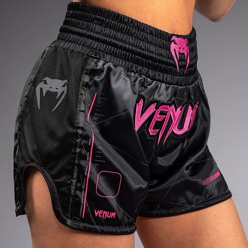 Pantaloncini da allenamento Venum Tactical XT Muay Thai da uomo nero/grigio tempesta 5
