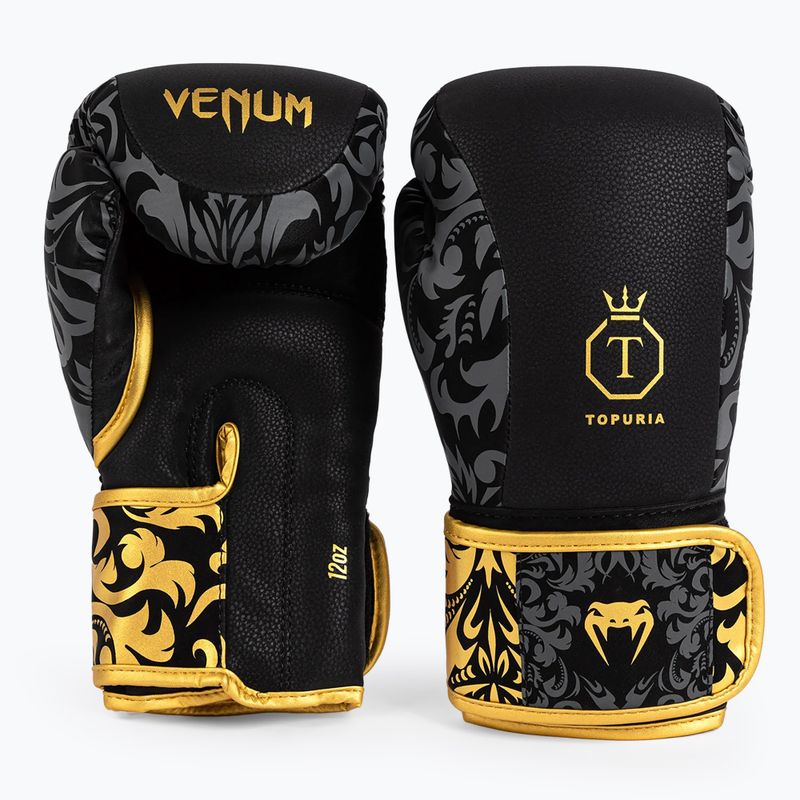 Guantoni da boxe Venum x Ilia Topuria Unmatched nero/oro 2
