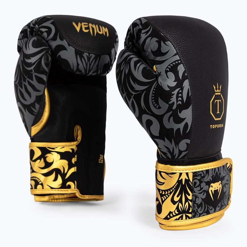 Guantoni da boxe Venum x Ilia Topuria Unmatched nero/oro 3