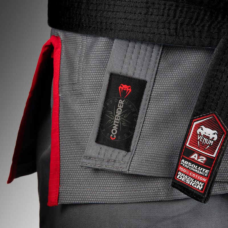 GI per Brazilian jiu-jitsu Venum Contender 3.0 grigio tempesta 6