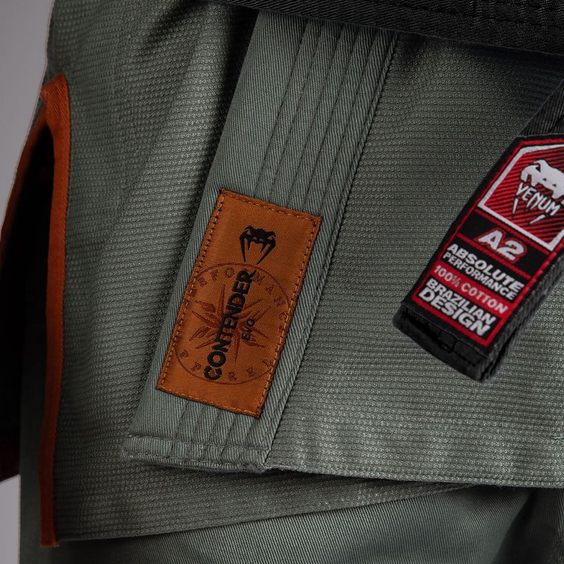 GI per il jiu-jitsu brasiliano Venum Contender Evo 2.0 verde bosco profondo 6