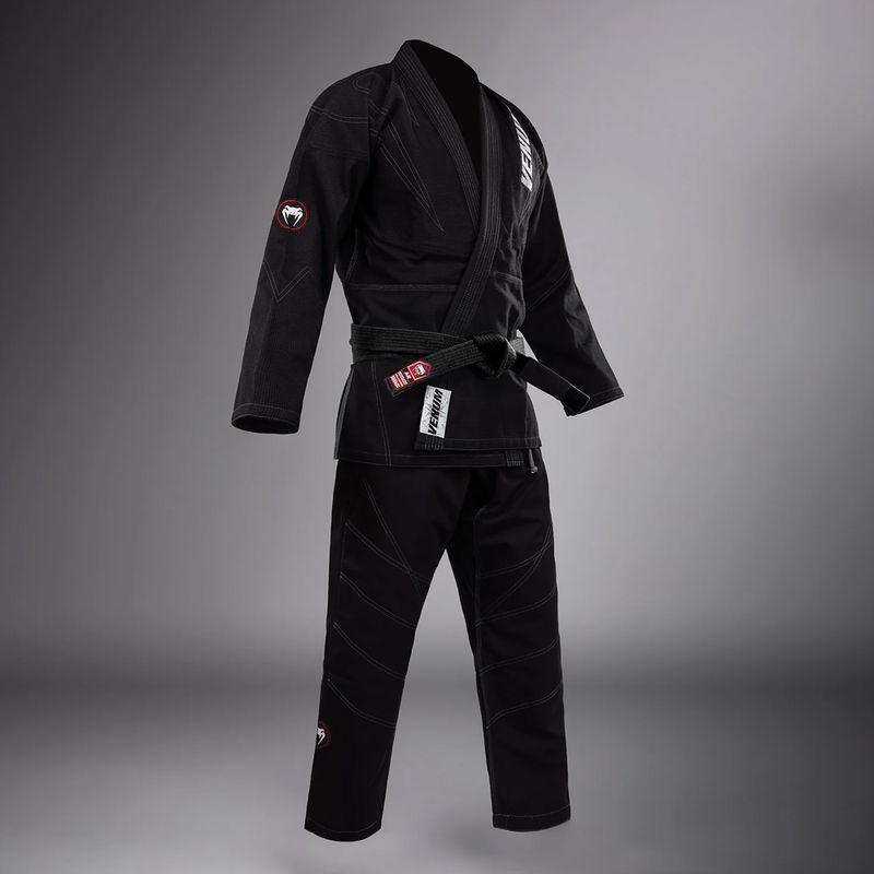 GI per il jiu-jitsu brasiliano Venum Elite 5.0 nero 3