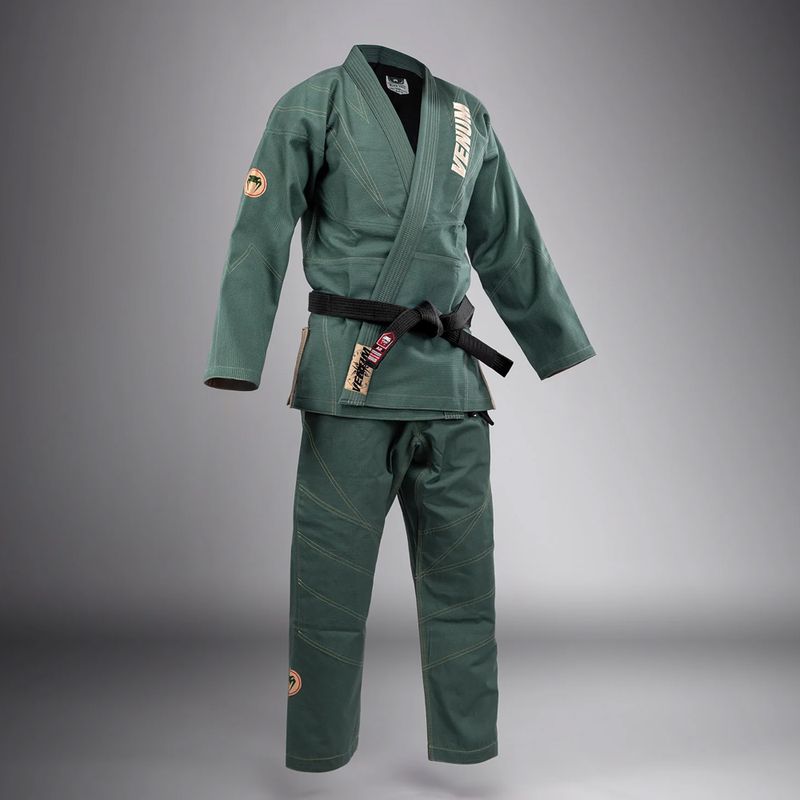 GI per il jiu-jitsu brasiliano Venum Elite 5.0 verde bosco 3