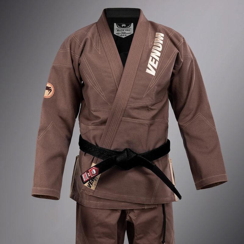 GI per il jiu-jitsu brasiliano Venum Elite 5.0 marrone cioccolato 4