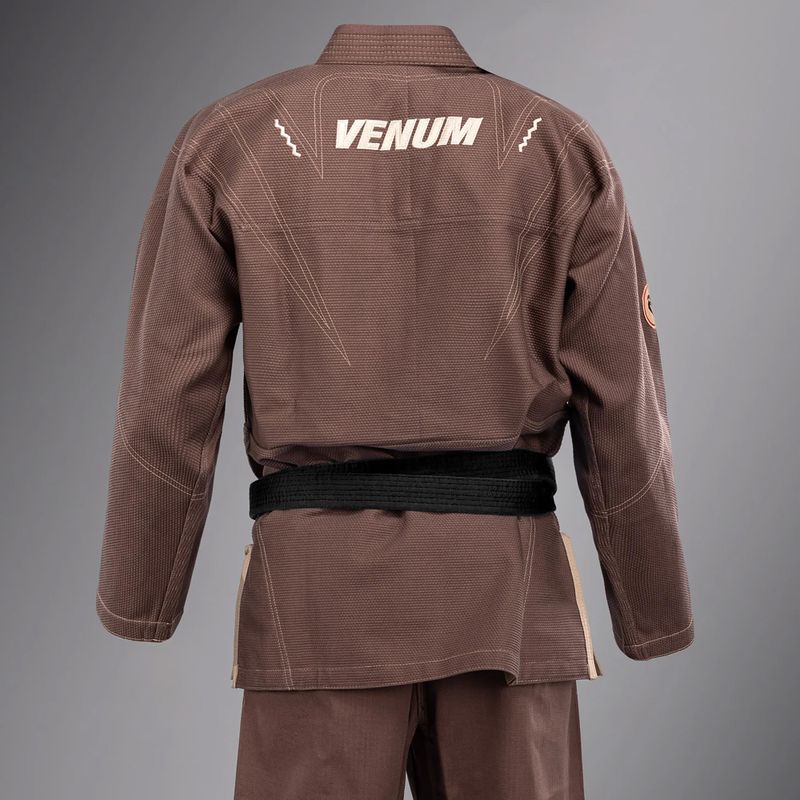GI per il jiu-jitsu brasiliano Venum Elite 5.0 marrone cioccolato 5