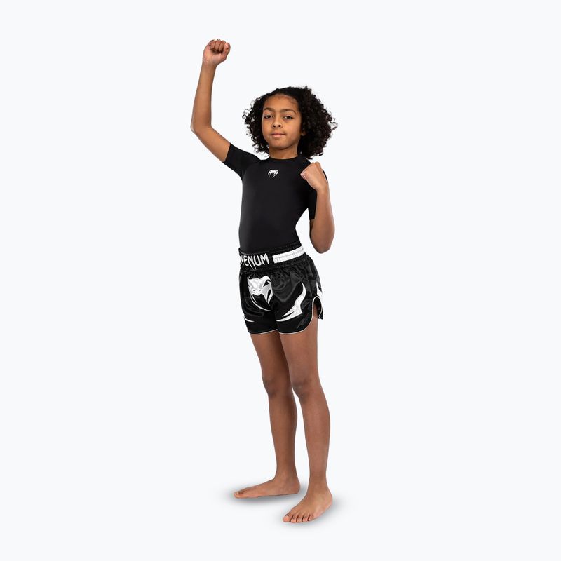 Pantaloncini da allenamento Venum Inferno Muay Thai Jr da bambino, nero 4
