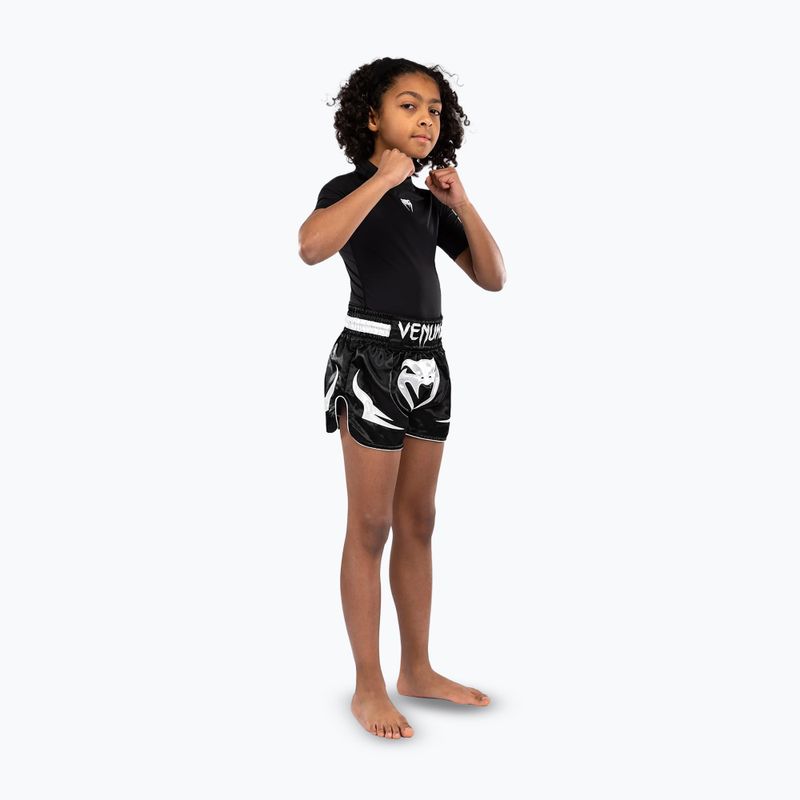 Pantaloncini da allenamento Venum Inferno Muay Thai Jr da bambino, nero 5