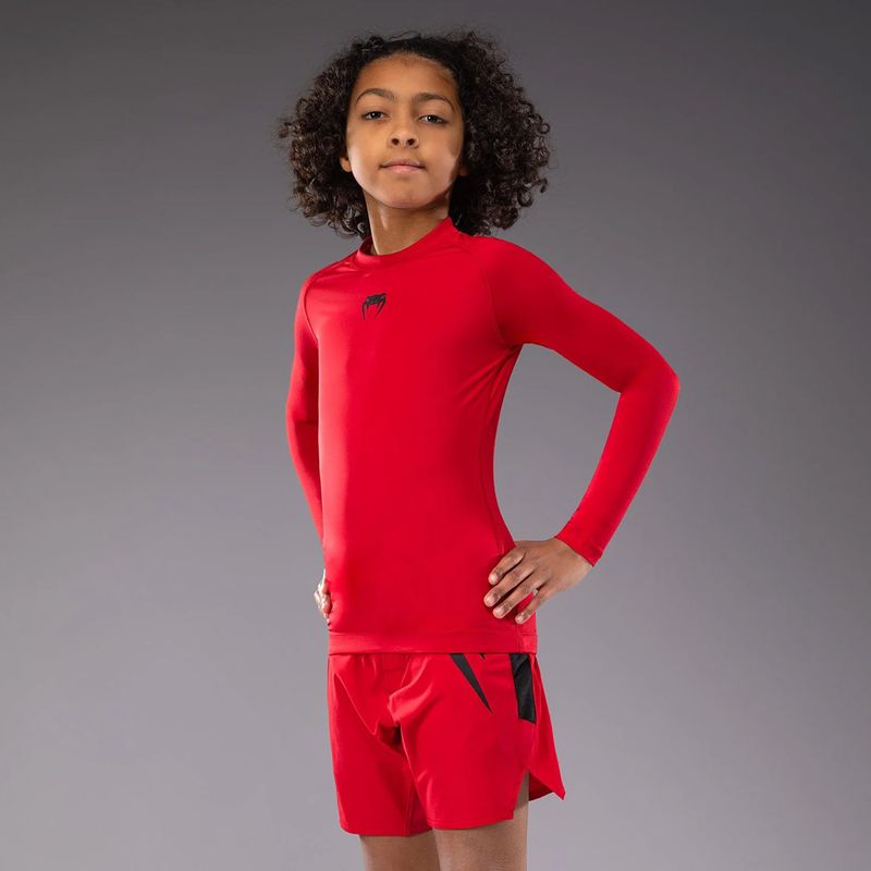 Venum Contender Rashguards Jr rosso ciliegia manica lunga da allenamento per bambini 4