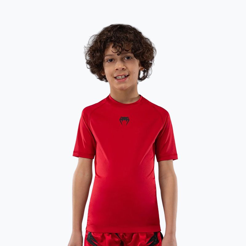 Venum Contender Rashguards Jr maglia da allenamento per bambini rosso ciliegia