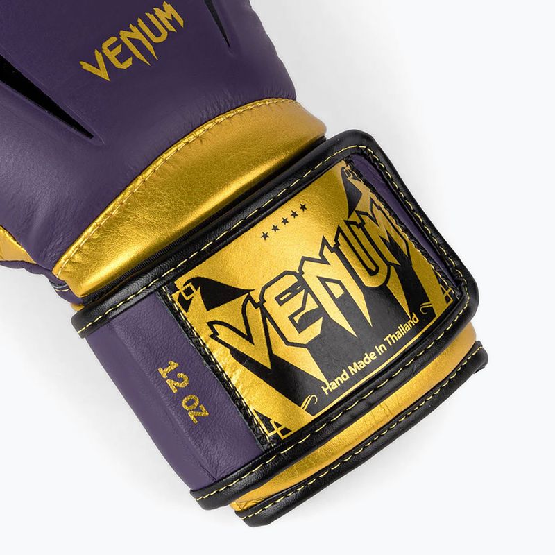Guantoni da boxe Venum Giant 3.0 viola scuro/oro 3