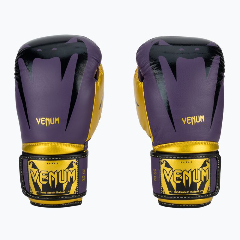 Guantoni da boxe Venum Giant 3.0 viola scuro/oro 2